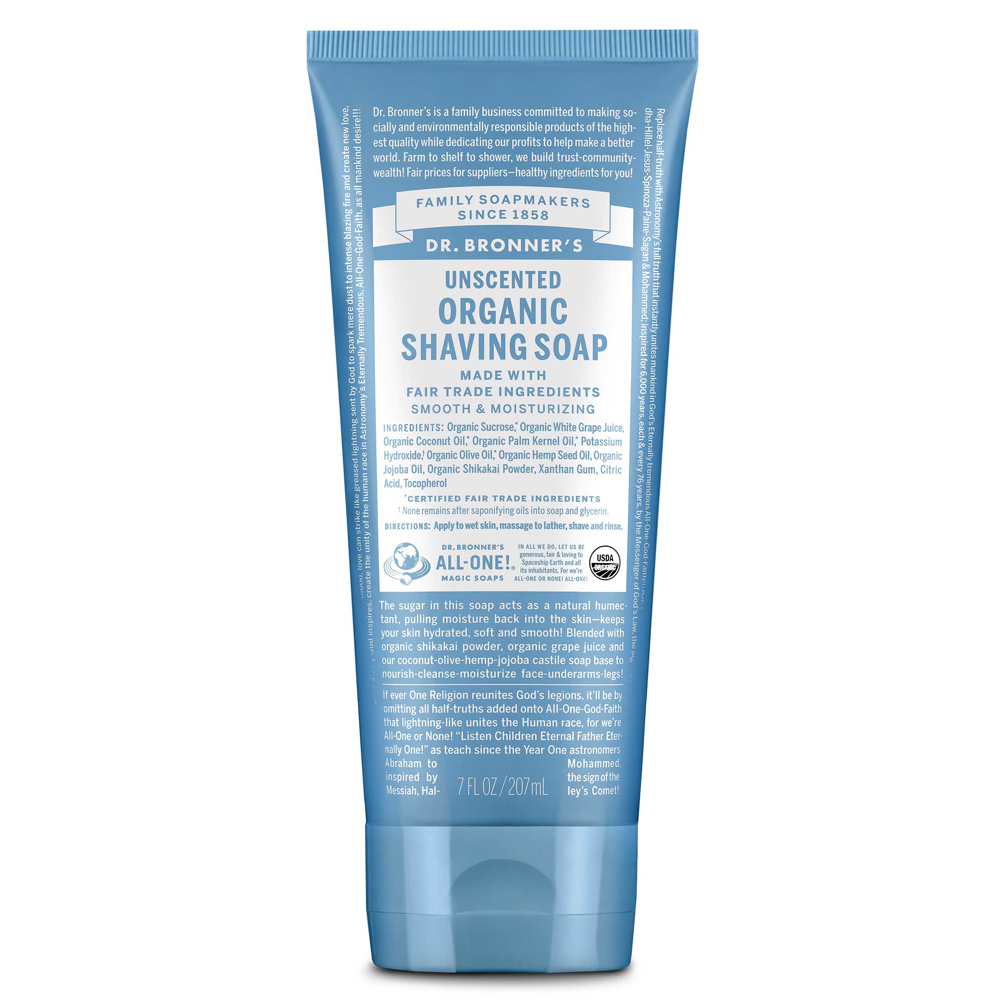 Unscented Organic Shaving Soaps