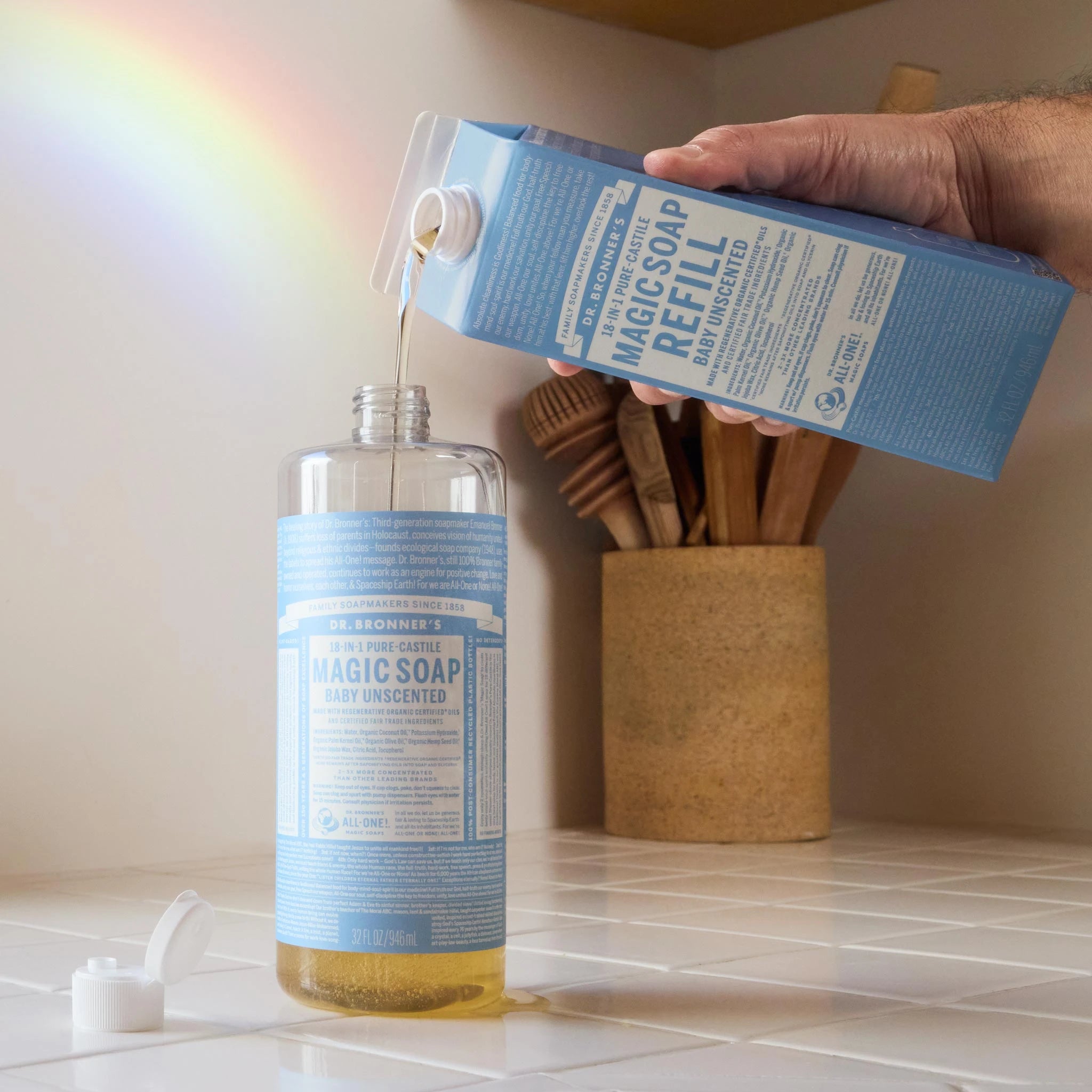 Unscented Pure Castile Magic Soap Refill - Image 3