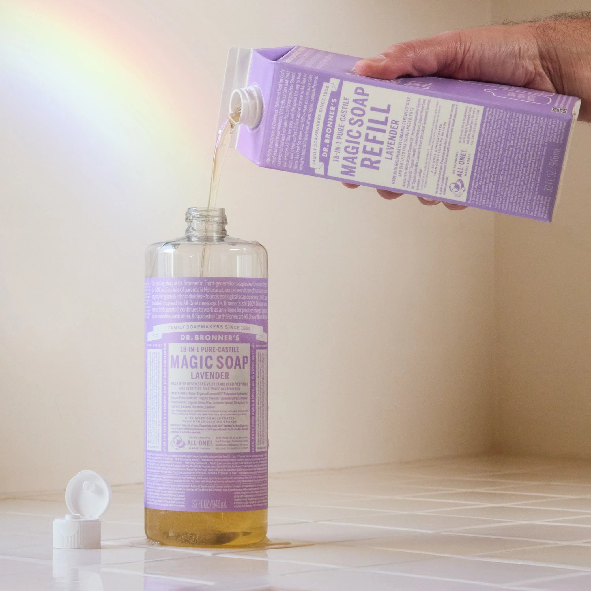Lavender Pure Castile Magic Soap Refill - Image 3